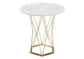 Стол Melan white / gold