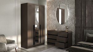 Комплект для спальни Бастион 2.5 м Коричневый 