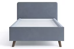 Интерьерная кровать Ванесса 120 с мягкой спинкой Кровати без механизма Серый 