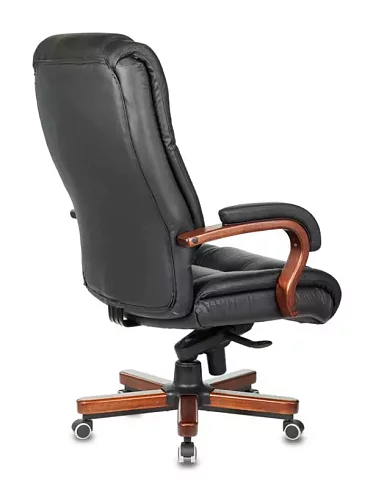 Кресло руководителя Бюрократ T-9925 Walnut дизайн 1, Черный